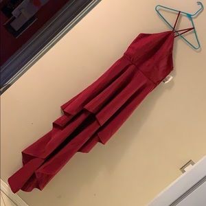 High to low formal dress.